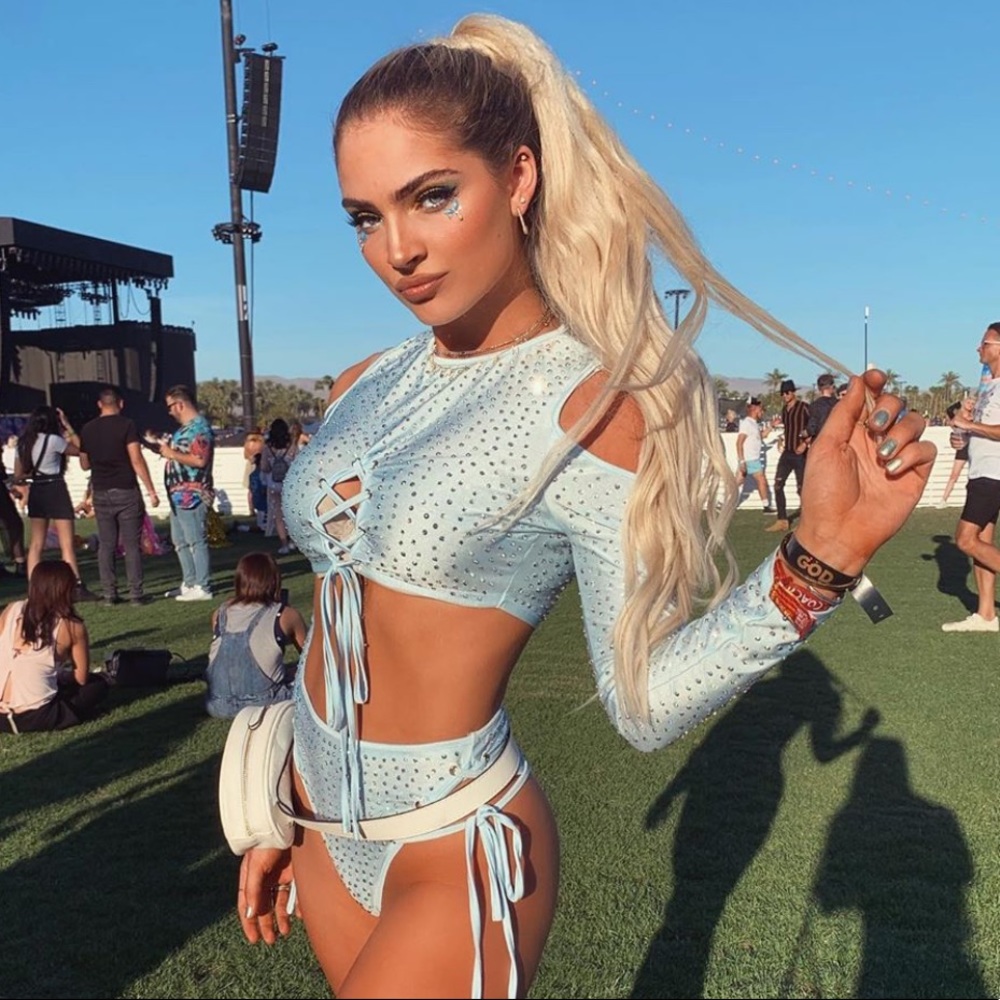 Blue sparkle 2 piece set